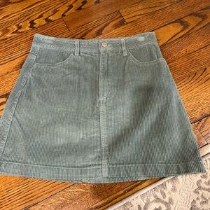 Blue corduroy skirt